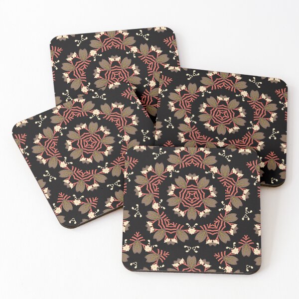 Item preview, Autumn flora black geometry designed and sold by Pacesyte.