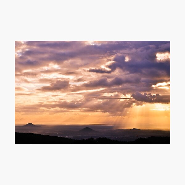 glass house mountains, queensland, australia Photographic Print
