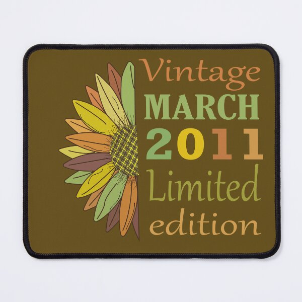 Item preview, vintage march 2011 limited edition, 11 Year Old Gifts Vintage 2011 Limited Edition 11th Birthday designed and sold by SimoSaladain.