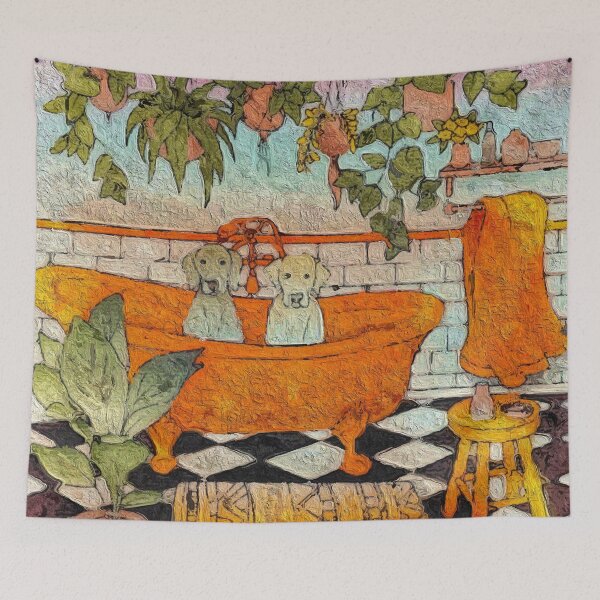 Item preview, Double Doggie Bath  designed and sold by jeugenet.
