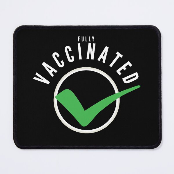 Item preview, Fully Vaccinated Check Black designed and sold by ViewerEqualsPhoton.