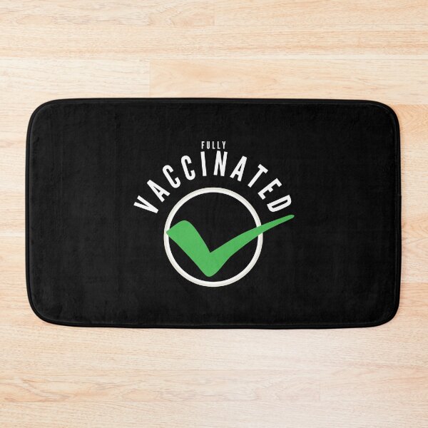 Item preview, Fully Vaccinated Check Black designed and sold by ViewerEqualsPhoton.