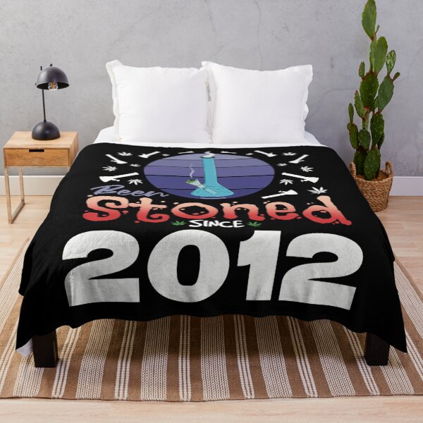 Item preview, Been stoned since 2012 (Purple retro vintage sunset with bong) designed and sold by YomeHayin.