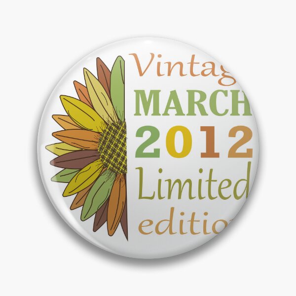 Item preview, vintage march 2012 limited edition, 10 Year Old Gifts Vintage 2012 Limited Edition 10th Birthday designed and sold by SimoSaladain.