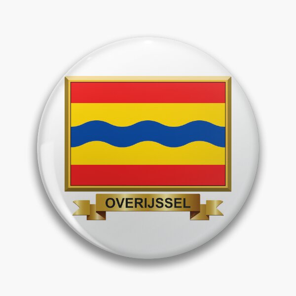 Item preview, OVERIJSSEL Flag Gifts, Masks, Stickers & Products (N) designed and sold by mpodger.
