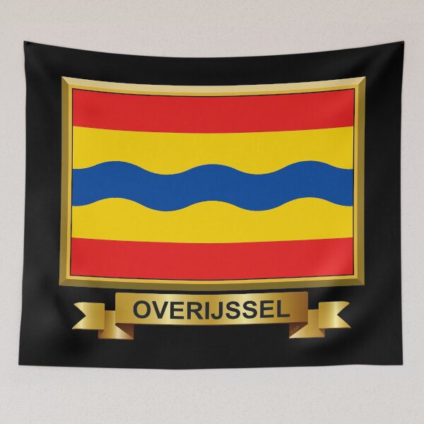 Item preview, OVERIJSSEL Flag Gifts, Masks, Stickers & Products (N) designed and sold by mpodger.