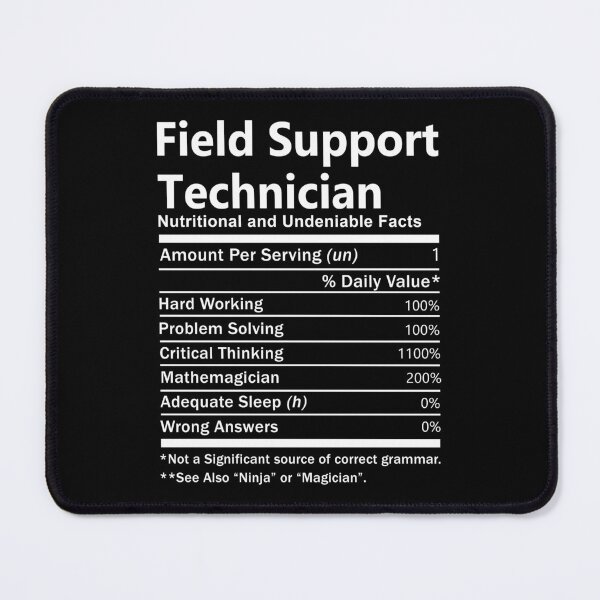 Item preview, Field Support Technician T Shirt - Nutrition Factors Job Gift Item Tee designed and sold by rolandchel.