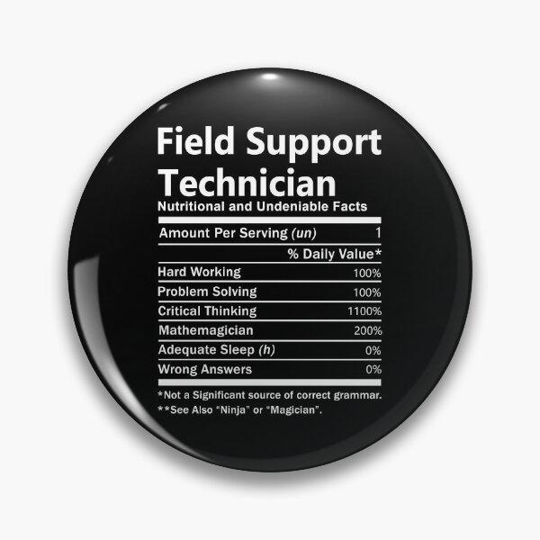 Item preview, Field Support Technician  T Shirt - Nutrition Factors Job Gift Item Tee designed and sold by rolandchel.