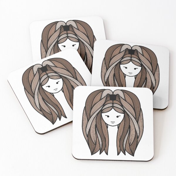 Item preview, Line Art Woman Brown Hair designed and sold by Morgan Klassiks.