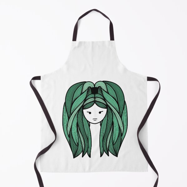 Item preview, Line Art Woman Green Hair designed and sold by Morgan Klassiks.