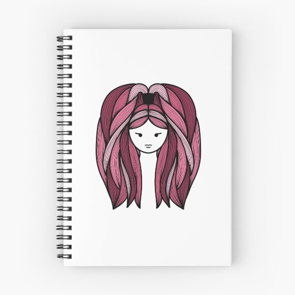 Item preview, Line Art Woman Pink Hair designed and sold by Morgan Klassiks.