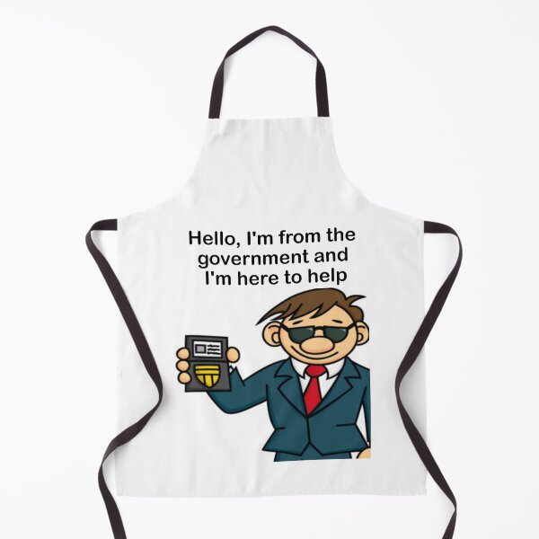 Item preview, Hello, I'm from the government and I'm here to help: funny, humorous, gift idea, decor, accent piece designed and sold by Becky Hunter.