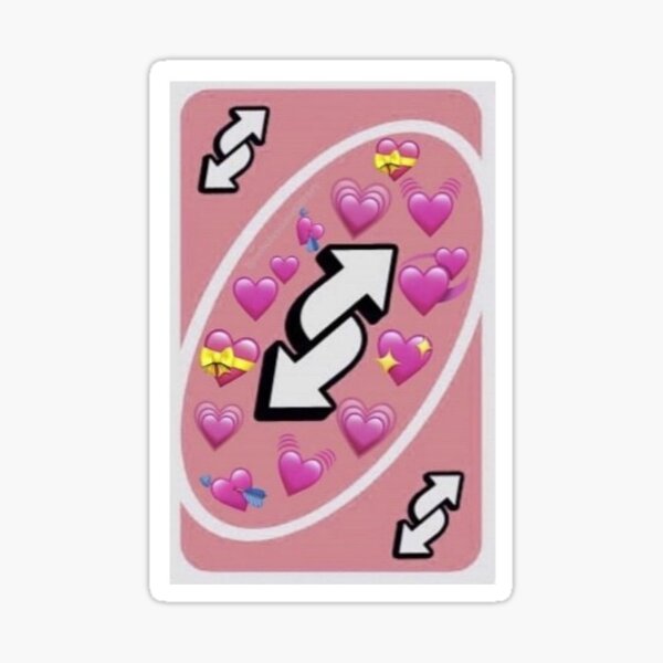 Purple Uno Reverse Card Sticker for Sale by rhd18