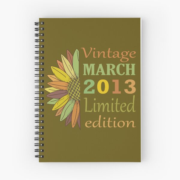 Item preview, vintage march 2013 limited edition, 9 Year Old Gifts Vintage 2013 Limited Edition 9th Birthday designed and sold by SimoSaladain.