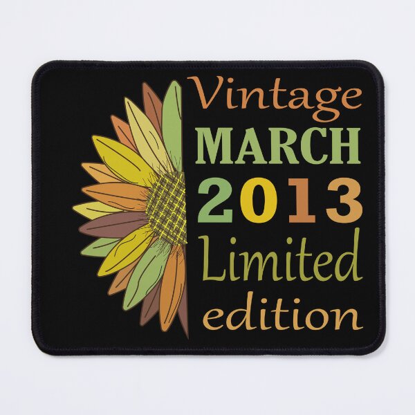 Item preview, vintage march 2013 limited edition, 9 Year Old Gifts Vintage 2013 Limited Edition 9th Birthday designed and sold by SimoSaladain.