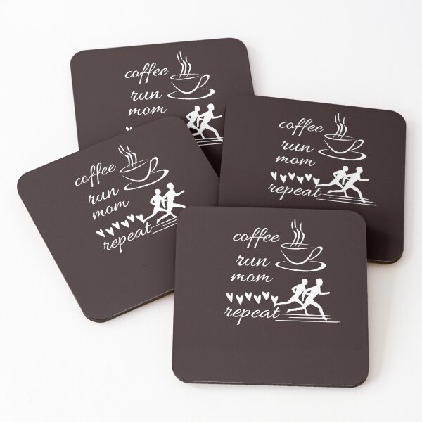 Item preview,   coffee run mom repeat,funny,caffeine designed and sold by SENMARO100.