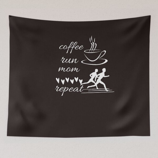 Item preview,   coffee run mom repeat,funny,caffeine designed and sold by SENMARO100.