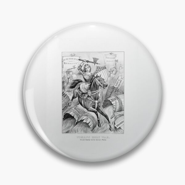 Item preview, Woman's Holy War - Temperance and Prohibition - Anti-Alcohol Print - 1874 designed and sold by warishellstore.