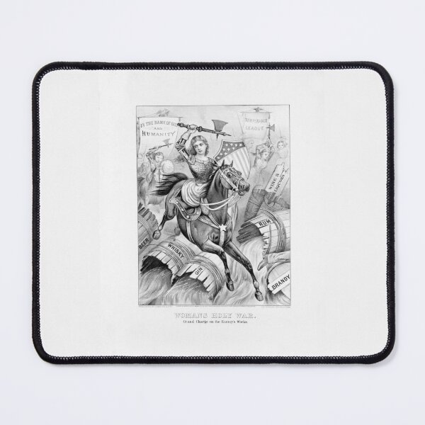 Item preview, Woman's Holy War - Temperance and Prohibition - Anti-Alcohol Print - 1874 designed and sold by warishellstore.