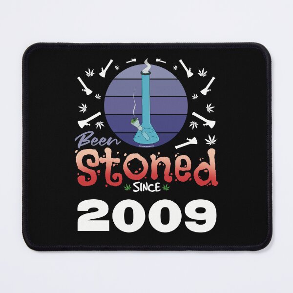 Item preview, Been stoned since 2009 (Purple retro vintage sunset with bong) designed and sold by YomeHayin.
