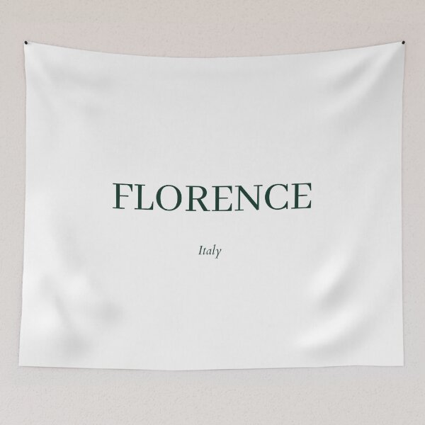 Item preview, Florence Italy, Dark Green Minimalist Design  designed and sold by BellaHope1.