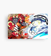 Urwald Groudon | Ur-Kyogre Leinwanddruck