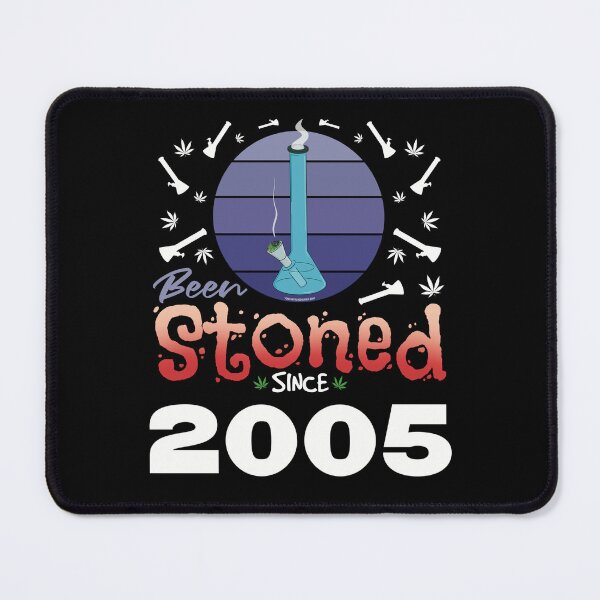 Item preview, Been stoned since 2005 (Purple retro vintage sunset with bong) designed and sold by YomeHayin.