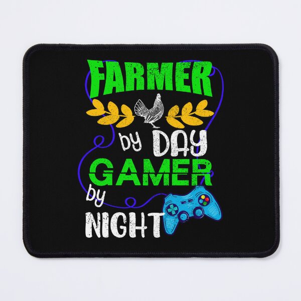 Item preview, Farmer by Day Gamer by Night, Gaming Quotes designed and sold by orangeblue21.