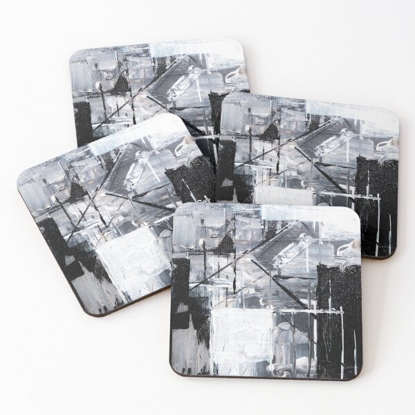 Item preview, Black and white abstract design designed and sold by FGCART.