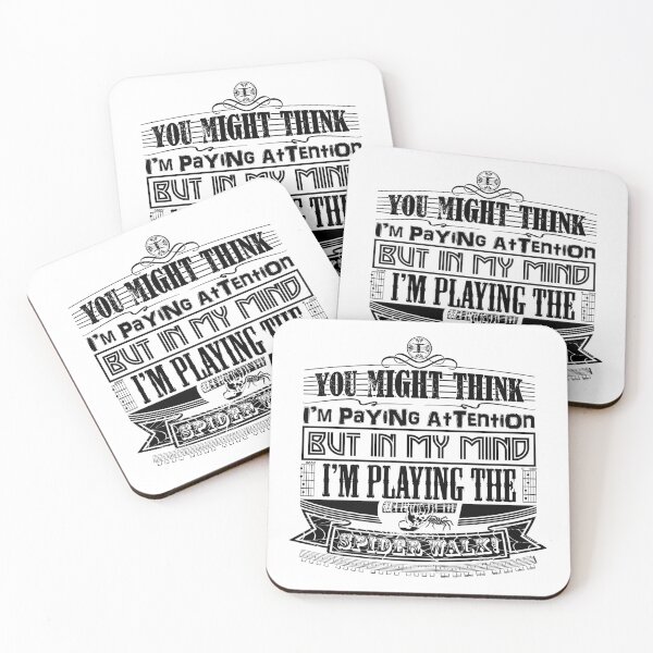 Item preview, GUITAR - YOU THINK I'M PAYING ATTENTION - FUNNY QUOTE - GUITARIST black designed and sold by KoolDsignsMUSIC.