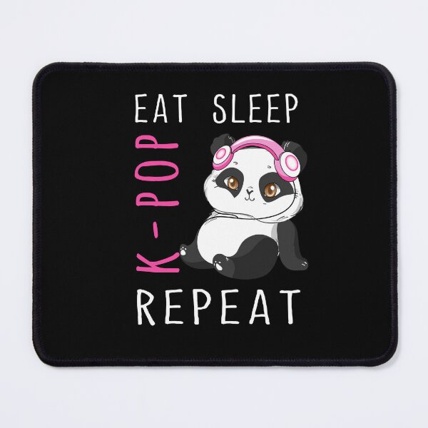 Item preview, Eat Sleep Kpop Repeat Panda Korean Culture Lover designed and sold by Leslie Smith.