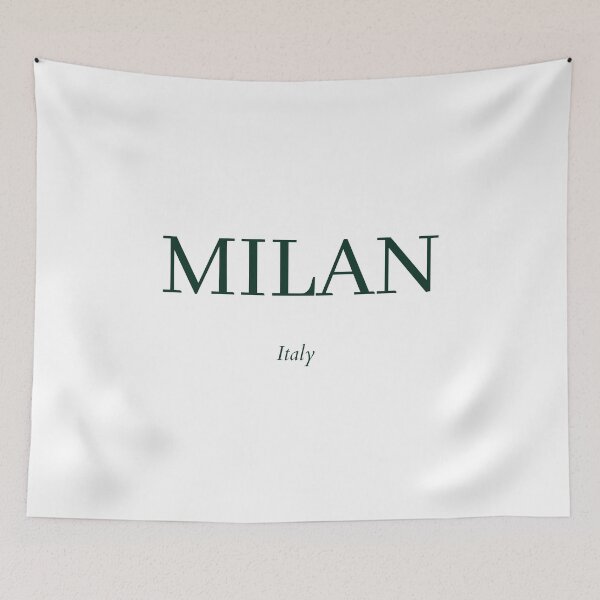 Item preview, Milan, Italy, Dark Green Minimalist Design  designed and sold by BellaHope1.