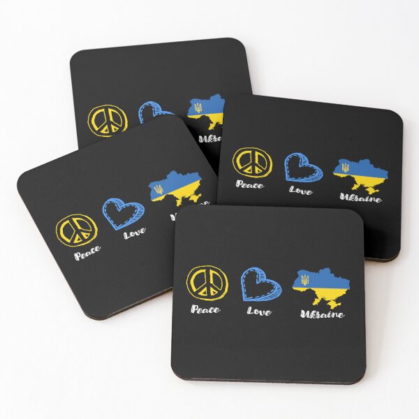 Item preview, Peace Love Ukraine designed and sold by Dibble Dabble Designs.