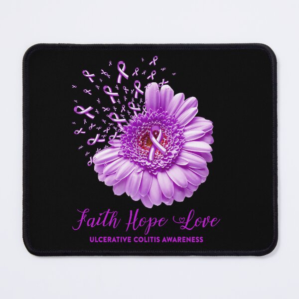 Item preview, Faith Hope Love Ulcerative Colitis Awareness designed and sold by Tadmab.