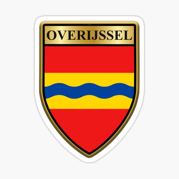 Item preview, OVERIJSSEL Flag Gifts, Masks, Stickers & Products (2) designed and sold by mpodger.