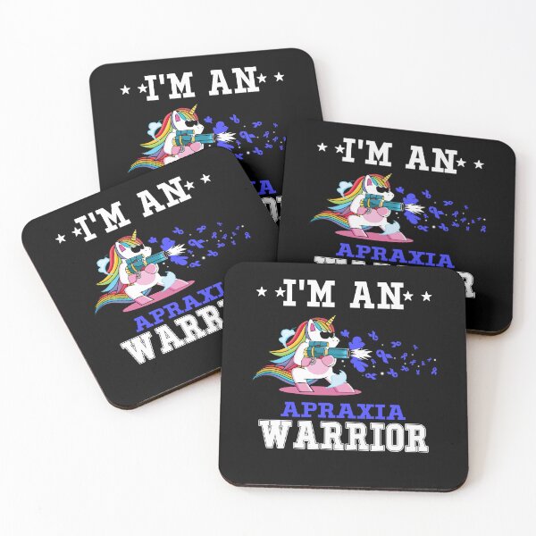 Item preview, Funny Unicorn I'm An Apraxia Warrior designed and sold by heppenp.