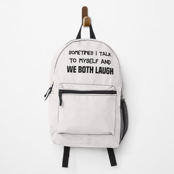 Item preview, funny sometimes i talk to myself and we both laugh designed and sold by Crystakim.
