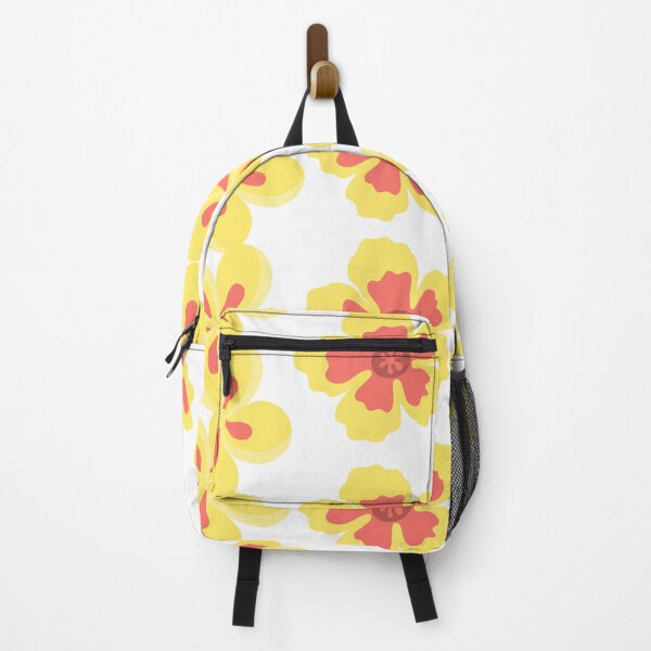 Item preview, Funny backpack funny flowers yellow designed and sold by Med-BSSFD.