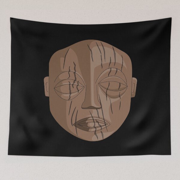 Item preview, Rarotonga Polynesian Cook Islands Tribal Art Face Mask Artwork Gift designed and sold by Maljonic.