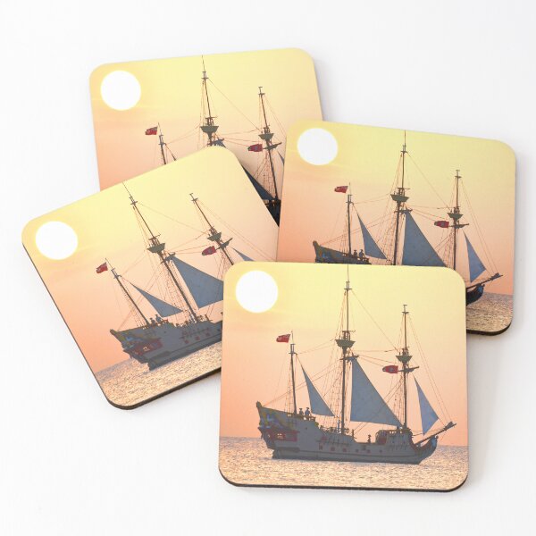 Item preview, Sunset Pirate Ship designed and sold by MoxyMermaid.