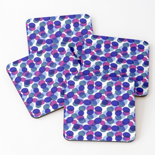Item preview, mauve and blue and gray circles designed and sold by MGuyerArt.