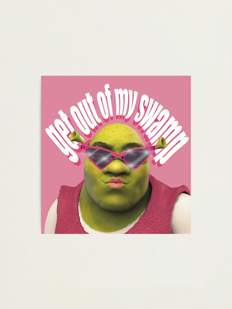 Shrek meme Photographic Print for Sale by Doflamingo99