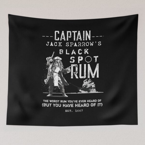 Item preview, Jack Sparrow Rum Pirates of the Caribbean vintage poster style designed and sold by nvrland-novelty.