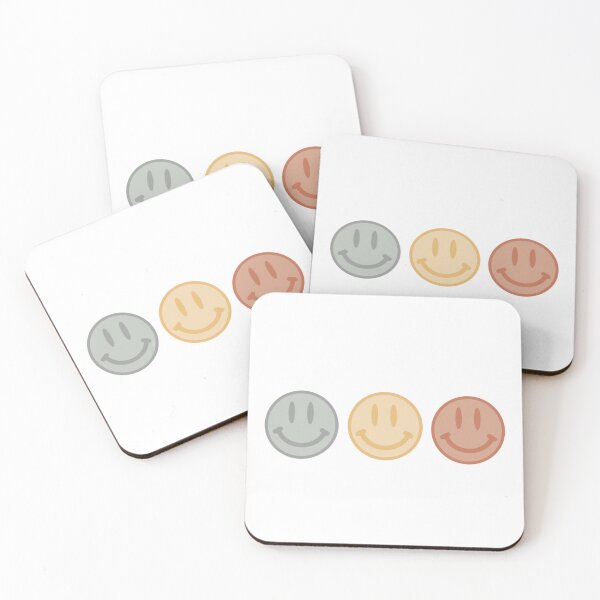 Item preview, Neutral colored boho smiley faces designed and sold by lunarcollective.