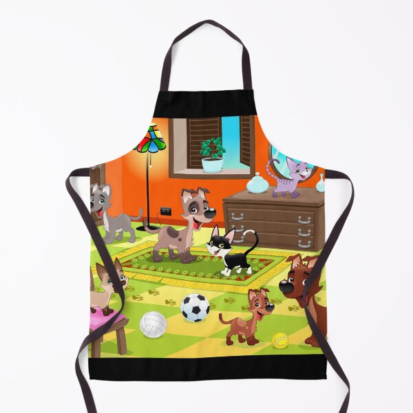 Item preview, Cats and Dogs Playing at Home designed and sold by Tony Yustein.