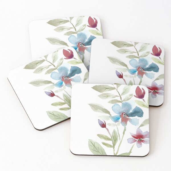 Item preview, Blue Flower Watercolor designed and sold by Iro-by-Mona.