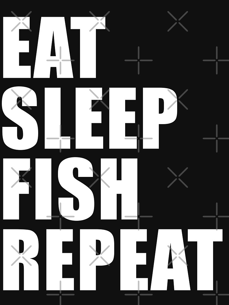 Eat Sleep Fish Repeat- Ladies Fishing T Shirt