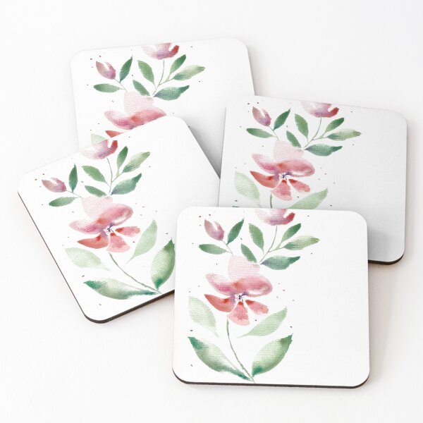 Aperçu de l'œuvre Fleur aquarelle rose créée et vendue par Iro-by-Mona.