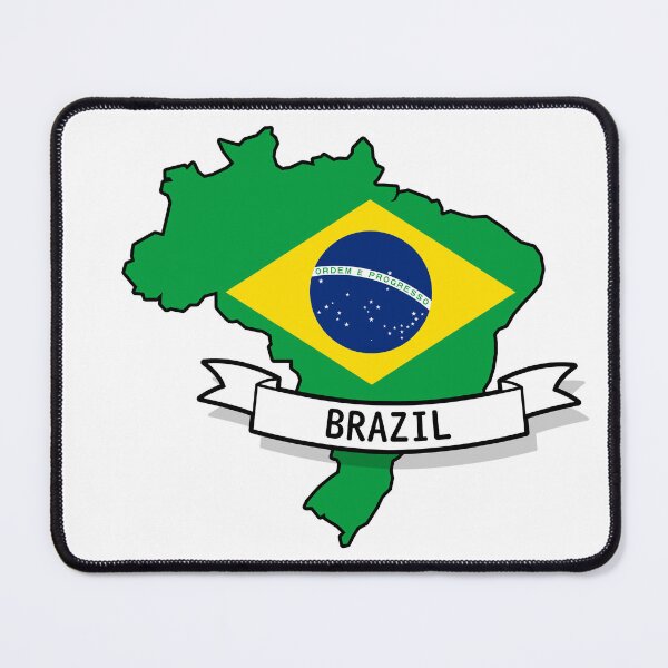 Item preview, Brazil Flag Map designed and sold by Koi-Art.