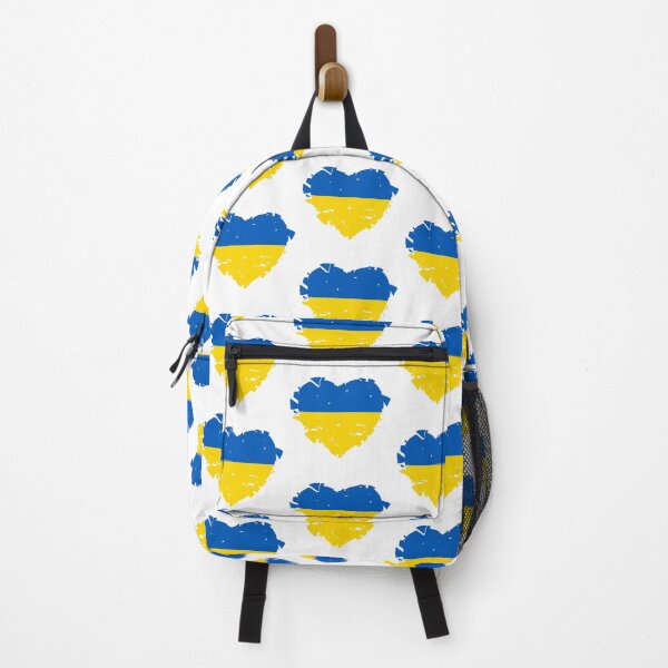 Item preview, The Broken Heart of Ukraine - Ukrainian Flag Colors of Gold and Azure designed and sold by ozcushions.